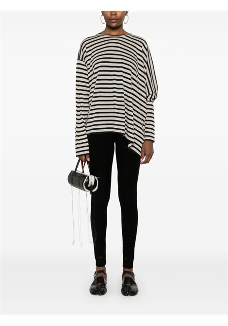 T-shirt a righe in nero e bianco Junya watanabe - donna JUNYA WATANABE | JNT0211